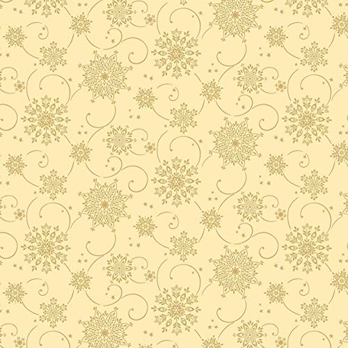 Tischdecken aus Airlaid | Mitteldecken 80 x 80 cm | Mank Einmal-Tischdecke für Weihnachten | 20 Stück | Cristal (Creme-Gold)