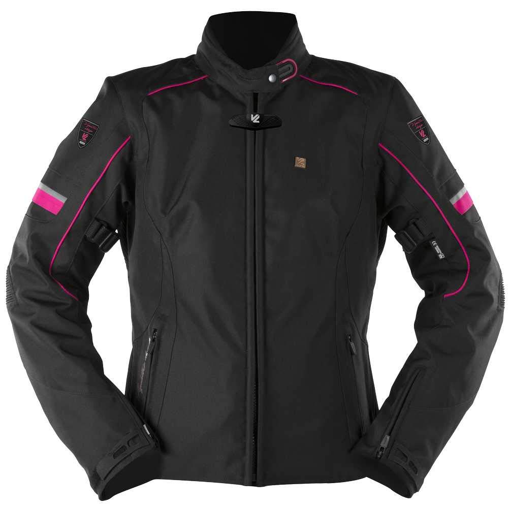 V Quattro Design Livya Damenjacke, Schwarz/Rosa, Größe M