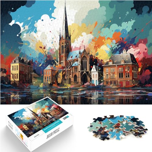 Puzzles als Geschenk: Wunderschöne und wundervolle Weltlandschaft. Das 1000-teilige Erwachsene eignet ganze Familie und ist 50 x 75 cm groß.