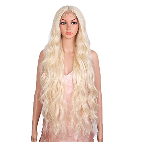 Perücken für Damen, hitzebeständig, synthetische Perücke, Lace-Front-Perücken, langer Körper, gewellte Spitze, braun, Ombré-Pink, Perücke, Cosplay-Perücken, hitzebeständig