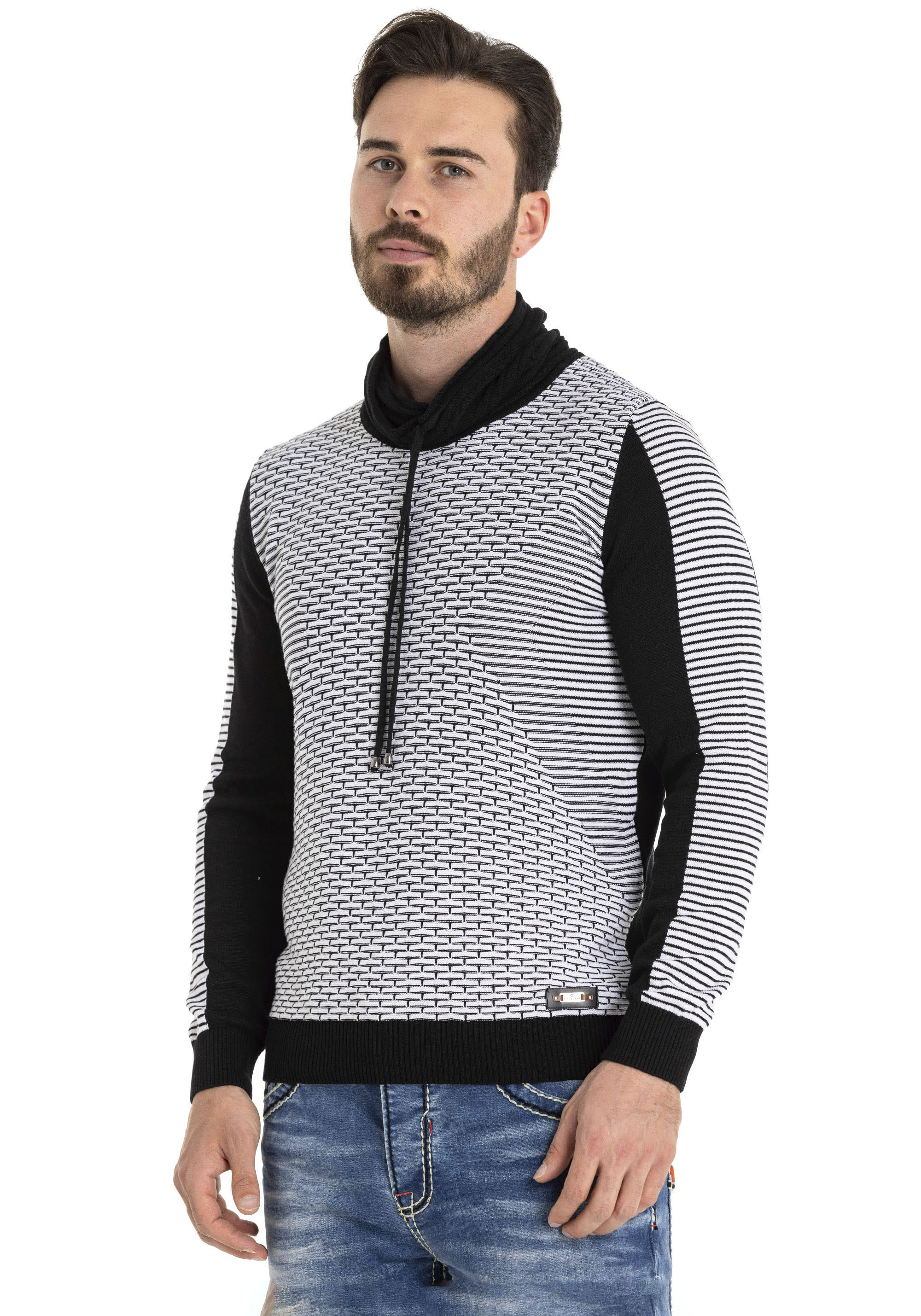 Cipo & Baxx Rollkragenpullover