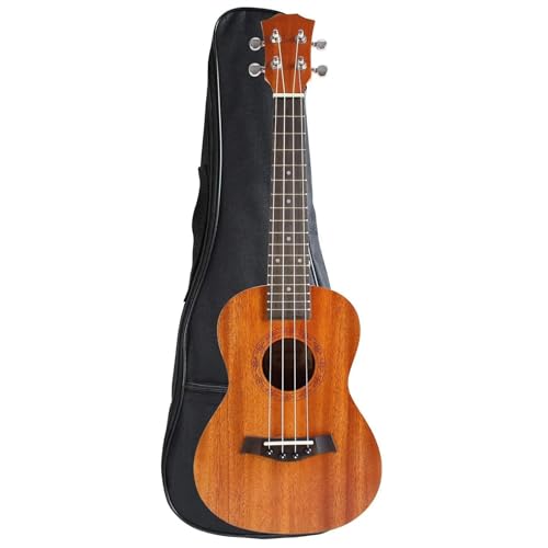 Ukulele Aus Massivem Mahagoni, 21 Zoll, Einsteiger-Ukulele-Set Mit Tasche, Digitales Stimmgerät, Kapodaster Ukulele Einsteiger Kit