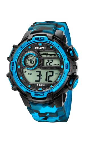 Calypso Herren Digital Quarz Uhr mit Plastik Armband K5723/4