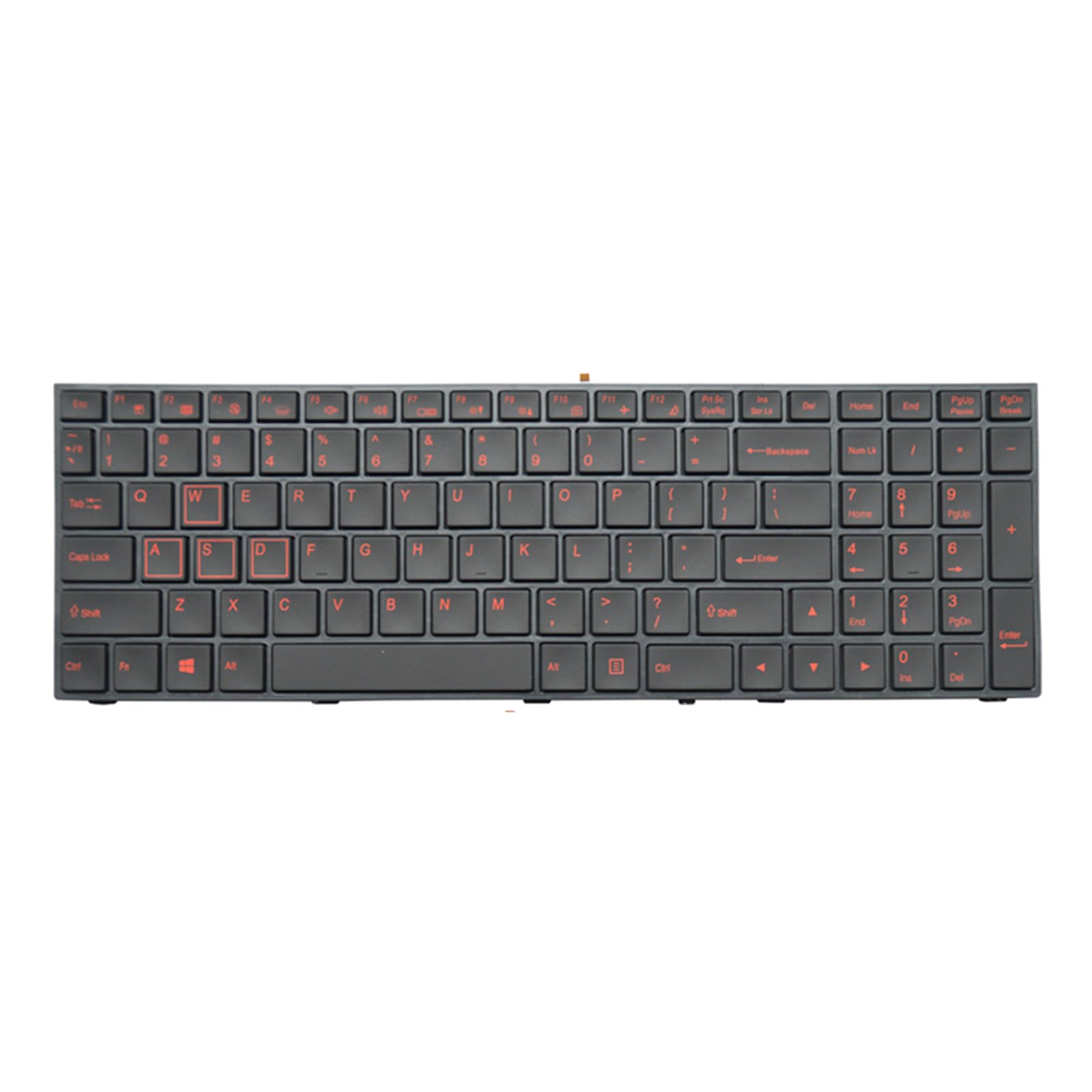 HDKEAN Für Z7 Z7-i78172D2 Z7 SL7S3 Z7 178172S2 Z7 178172R2 SP752 US-Tastatur mit Hintergrundbeleuchtung, rot/weißer Buchstabe