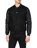 Urban Classics Herren Klassisk school College Jacket Jacke, blk/blk, S EU