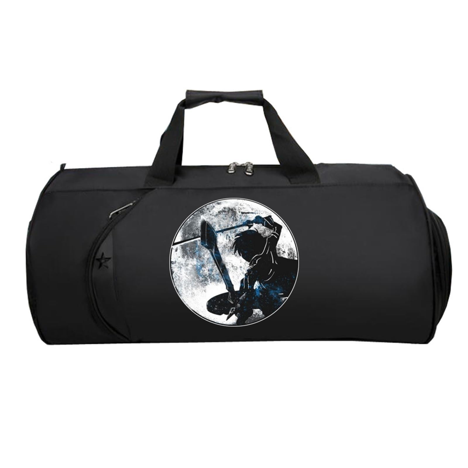 Swo-rd Art Onli-ne Sporttasche Klein, Groß Wasserdicht Sporttasche, Tote Bag füR Sport Reisen Gym Urlaub Flugzeug(Black 7)