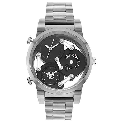 STORM London Tri-Mez Herrenuhr silber/schwarz 47236/BK