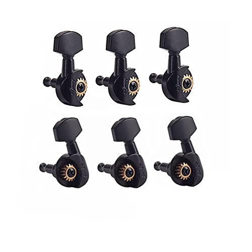 ALFAAL 6pcs / set 3r3l Gitarre Open String Tuning Pegs Keys Machine Heads Tuner R 1:18