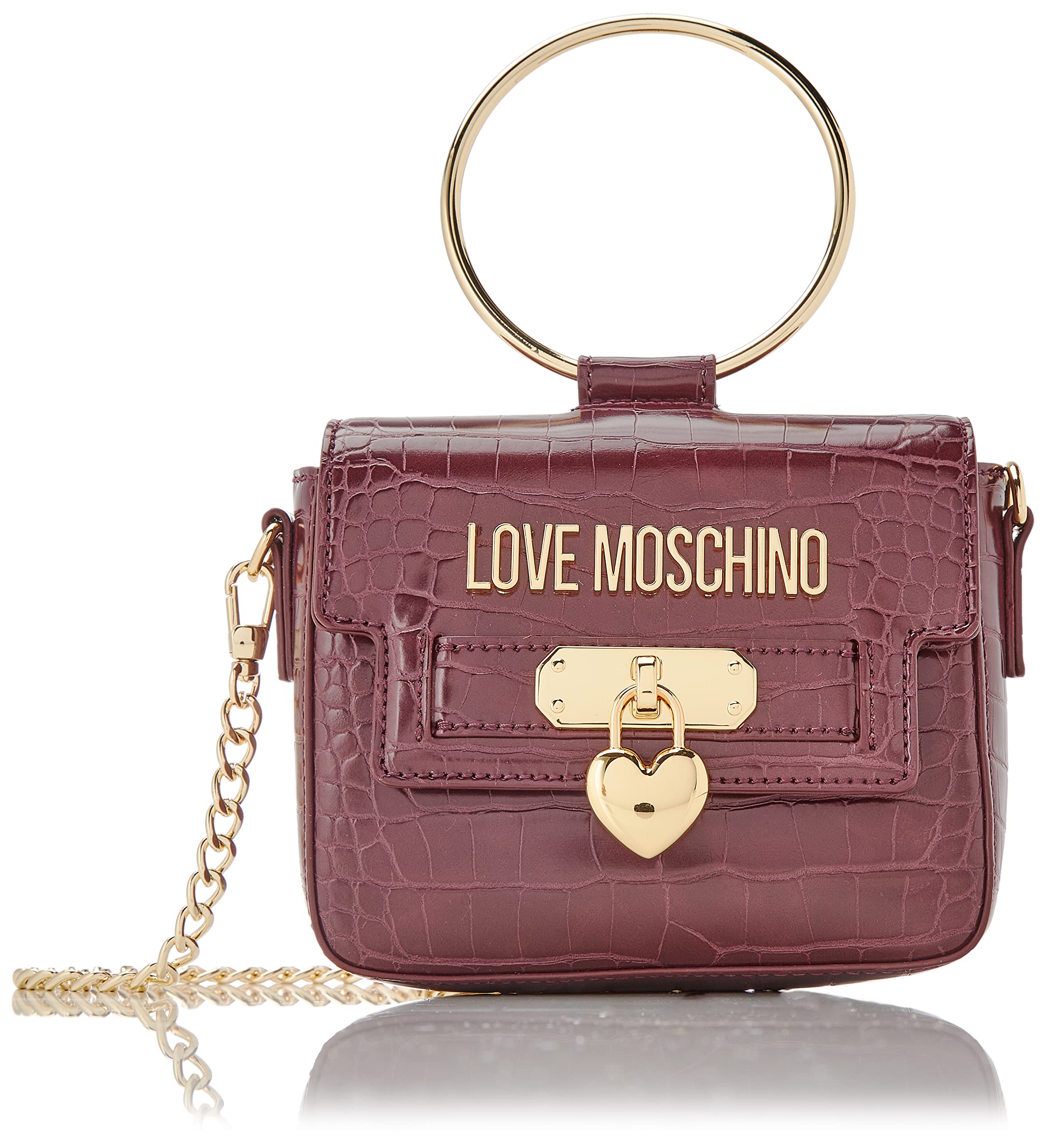 Love Moschino Damen Borsa Pu St.Croco Viola Umhngetasche, violett