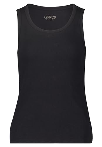 Cartoon Damen Basic-Top mit Rundhalsausschnitt Schwarz,44