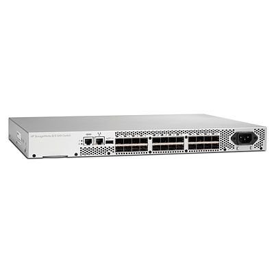 HP 8/8 (8) Full Fabric Ports Enabled SAN Switch