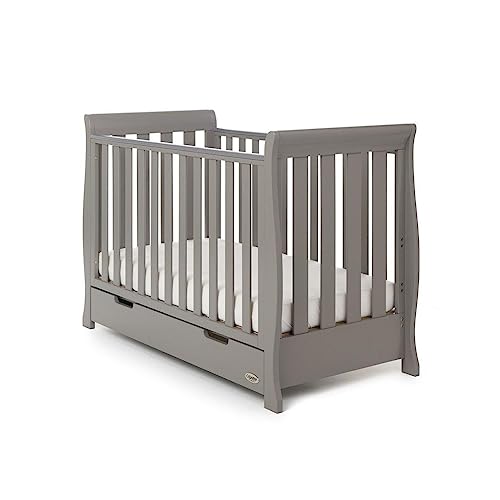 Obaby Stamford Sleigh Mini-Kinderbett, Taupe/Grau