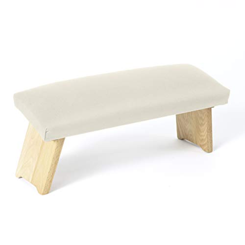 Lotuscrafts Meditationsbank Klappbar Dharma mit Gepolsterter Sitzfläche - Made in Europe - Yoga Hocker aus Holz - Kniesitz Meditationsbank für eine Tiefe Meditation