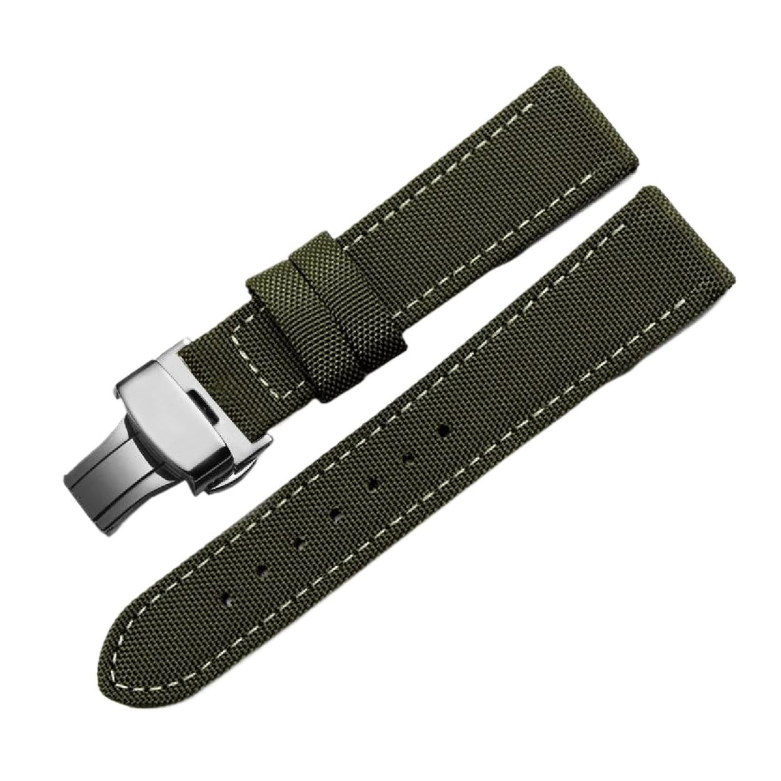 SpaRcz Canvas-Uhrenarmband für Herren, 18-24mm, Farbe 10, 20mm