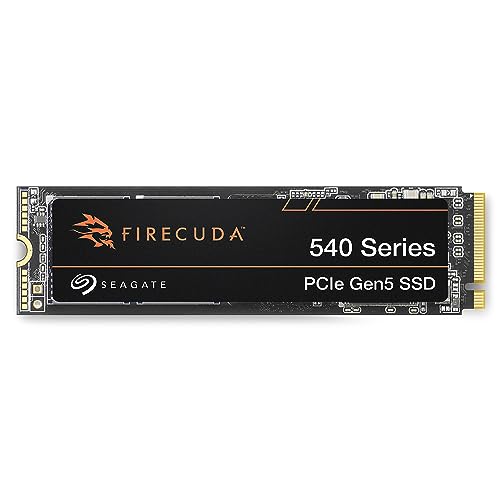 Seagate FireCuda 540 NVMe SSD 2 TB, PC Gaming interne Solid State Drive, M.2 PCIe Gen5, bis zu 10.000 MB/s, 3 Jahre Rescue Service, Modellnr.: ZP2000GM3A004