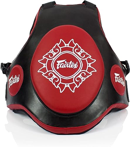 Fairtex Trainer Veste, Bodypanzer, TV2, schwarz-rot