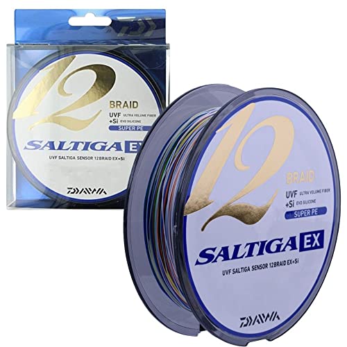 Daiwa Saltiga 12 Braid ExSi, 300 Meter, 0.55mm, 59.1kg/130lbs, Multicolor, 12696-355