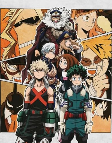 HfmQuisutron Holzpuzzle 1000 Teile Battle Adventure Anime Bakugou My Academy Character Poster Fposter Holz Für Erwachsene Kinder Spiele Lernspielzeug Df90Zq