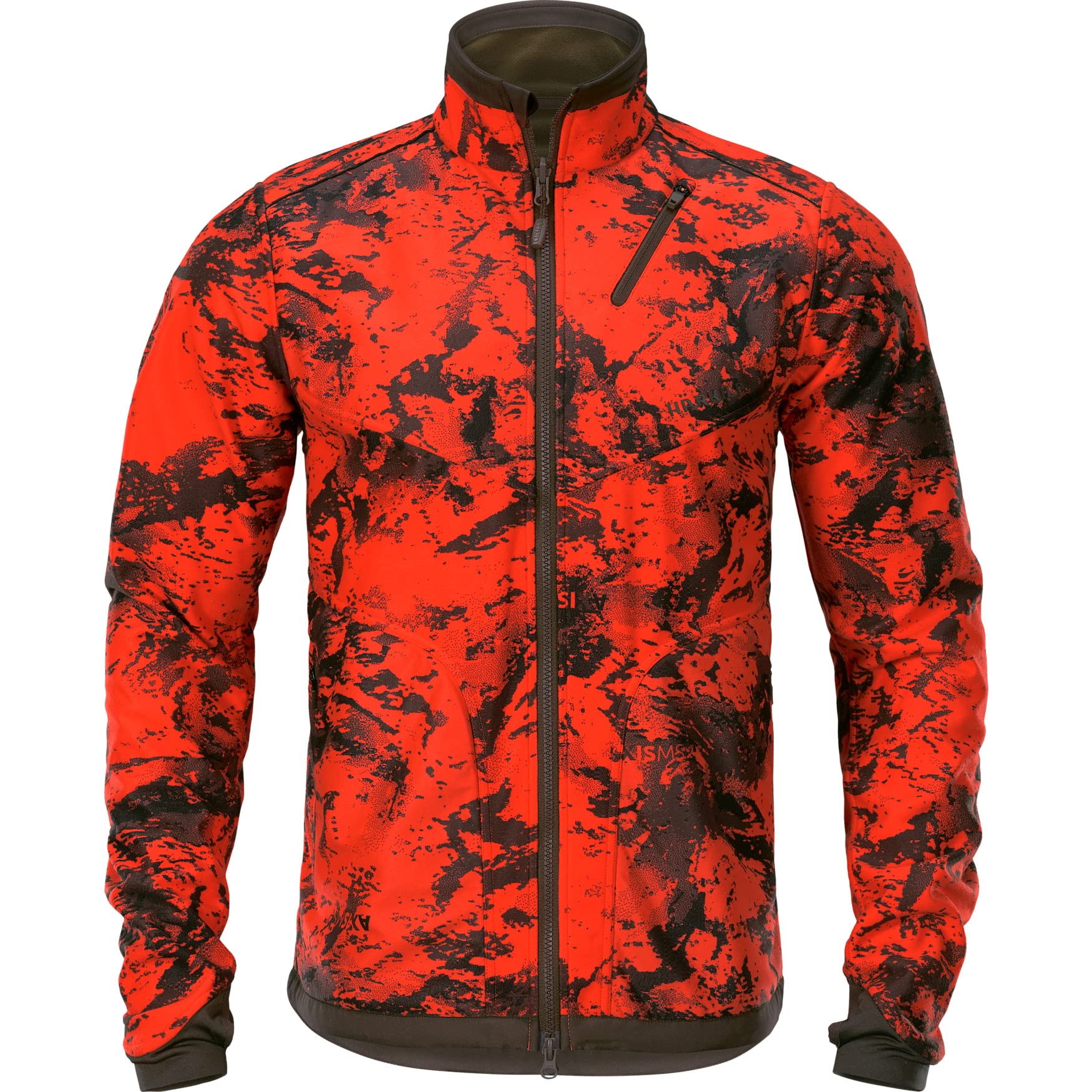 Härkila | Wildboar Pro Reversible WSP Jacke | Professionelle Jagd Kleidung & Jagd Zubehör für Herren & Damen | Skandinavische Qualität Made to Last | Willow green/AXIS MSP®Wildboar orange, L