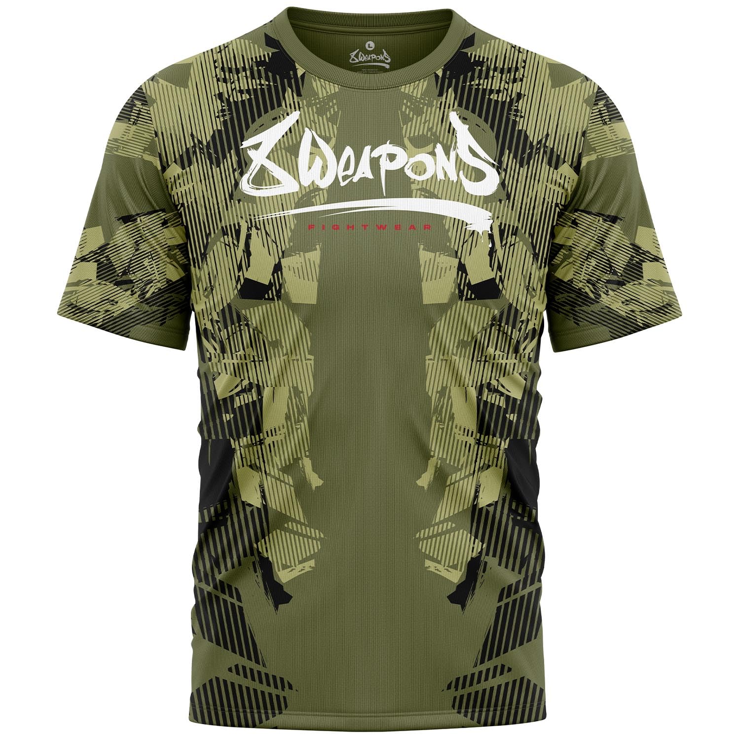 8 Weapons Functional T-Shirt, Hit 2.0, Olive-schwarz (XXL)