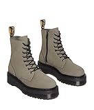 DR. MARTENS Unisex 8 Eye Boots, Nickel Grey Milled Nubuck Wp, 38 EU