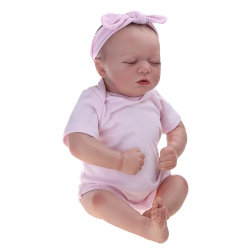 Mllepjdh Realistische Mädchengeschenke Säuglingsbett Neugeborenes Babyspielzeug Für Säuglingsbegleitungsspielzeuge Mit Schleife Für Realistisches Baby