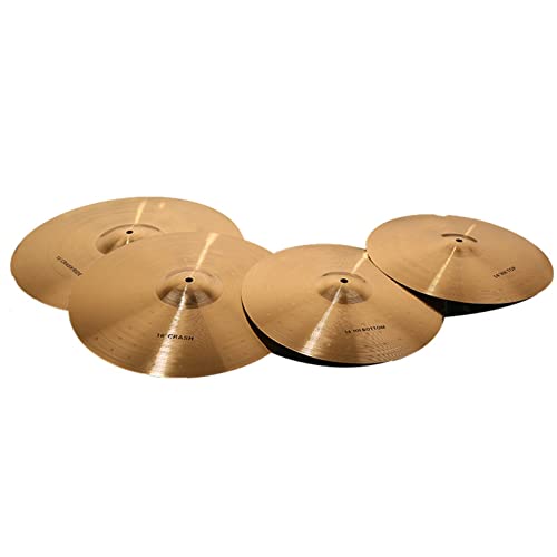 Splash Cymbal Drum Kit Cymbal Set 4-piece Professional 14-Zoll (2), 16 Zoll, 18 Zoll Cymbals