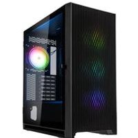 Kolink Unity Lateral ARGB Midi-Tower - schwarz - Midi-Tower PC-Gehäuse - 4x Kolink Umbra S ARGB Lüfter - Aufklappbares Seitenteil aus Tempered Glass - Abnehmbares Belüftungspaneel an der Front - Grafikkarten bis 410 mm (UNITY LATERAL ARGB)