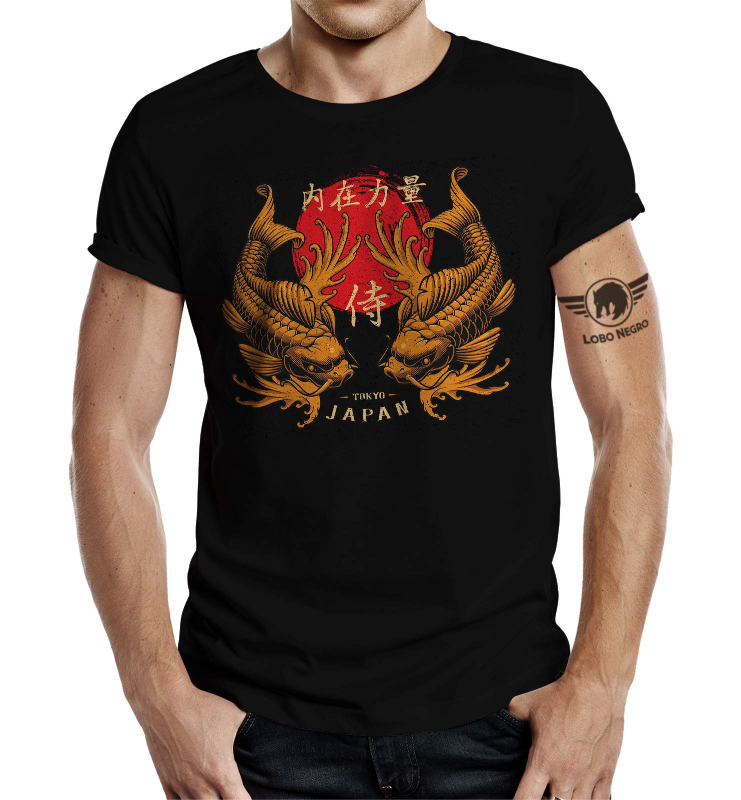 T-Shirt für Japan Samurai Tokio Kampfsport Fans L