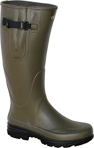 La Chasse | Gummistiefel für Damen und Herren | verstellbare Wadenweite | absolut wasserdicht | Jagdgummistiefel Sommer | Boots aus Gummi für Jäger | | Naturkautschukstiefel Angeln | LaChasse (46 EU)