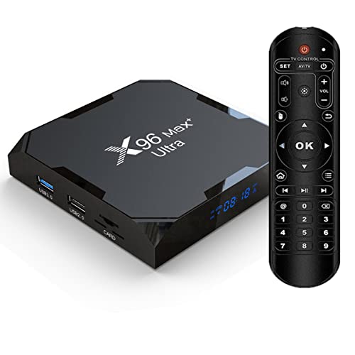 Sofobod X96 MAX+ Ultra TV Box Aufgerüstete Android 11.0 TV Box mit 4GB RAM 32GB ROM 2.4/5.0G dual WiFi, H.265, VP9 Decoding HD 4K BT Set top Box:X96 MAX+ 432