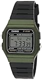 CASIO Unisex Erwachsene Armbanduhr Digital Quarz Harz F-91WM-3AEF