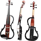 Standard Violine 4/4 Elektrische Violine Saiteninstrument Leistung Mit Headset Armaturen Bluetooth Sound(3/4)