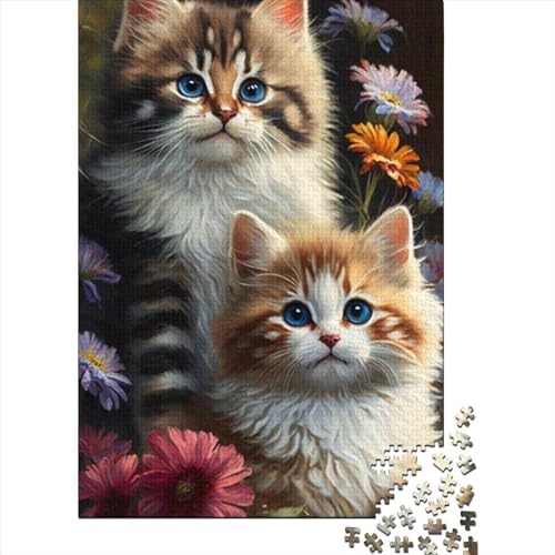 500 große Teile Puzzle für Erwachsene Traumkatze Puzzle für Erwachsene und Jugendliche von Family Games Weihnachtsgeburtstagsgeschenke (Size : 52x38cm)