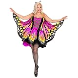 W WIDMANN MILANO Party Fashion - Kostüm Schmetterling, Kleid mit Tutu, Flügel, Tierkostüm, Faschingskostüme