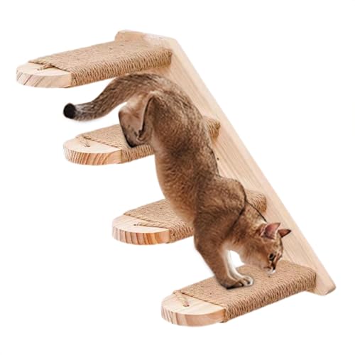 Pets Wall Steps - Katzenwandtreppe, Katzenklettergestell Zur Wandmontage | Stabile Katzentreppe, Platzsparende, Sichere Katzentreppe Und -Stufen Zum Klettern, Spielen Und Ausruhen Für Katzen