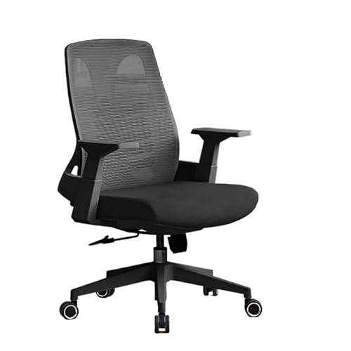 Arbeitsstuhl Bürostuhl Ergonomischer Schreibtischstuhl mit Lordosenstütze und hochklappbaren Armlehnen Höhenverstellbar Drehbar Bequemer atmungsaktiver Netzstoff Computer-Chefstuhl Gaming-Stühle