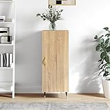 CCCINER Sideboard Sonoma-Eiche 34,5x34x90 cm Holzwerkstoff,Modernes Sideboard mit viel Stauraum für Zeitloses Wohnen