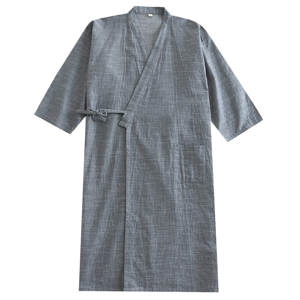 Fancy Pumpkin Japanische Herren Robe Cotton Kimono Pyjamas Nachthemd [G1, Gr??e XL]