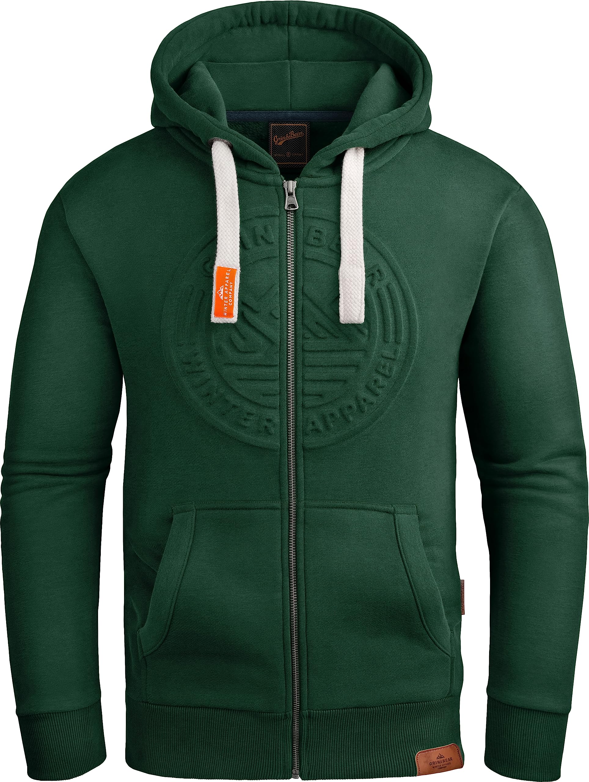 Grin&Bear Hoodie Herren Sweatshirt GEC601 Gruen S