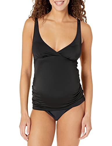 Amazon Essentials Aewsw02ss23 Tankinis, Verwaschenes Schwarz, 46