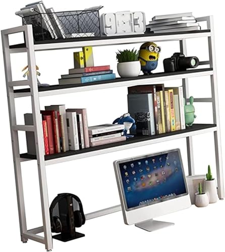 QYZUJIKL Schreibtisch-Bücherregal, 3-stufiges Schreibtisch-Bücherregal für Computer, verstellbares Schreibtisch-Bücherregal, Organizer-Rack, Schreibtisch-Bücherregal, Aufbewahrungsregal