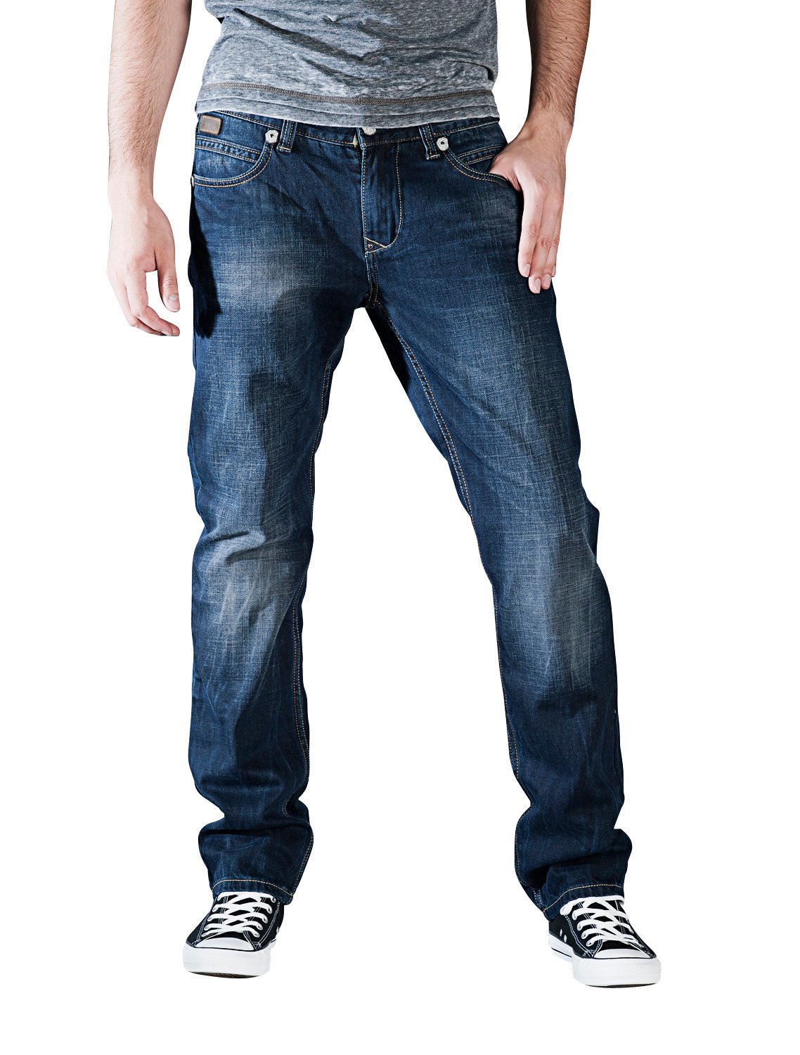 MOD Herrenjeans Oskar black sea blue (38/34)