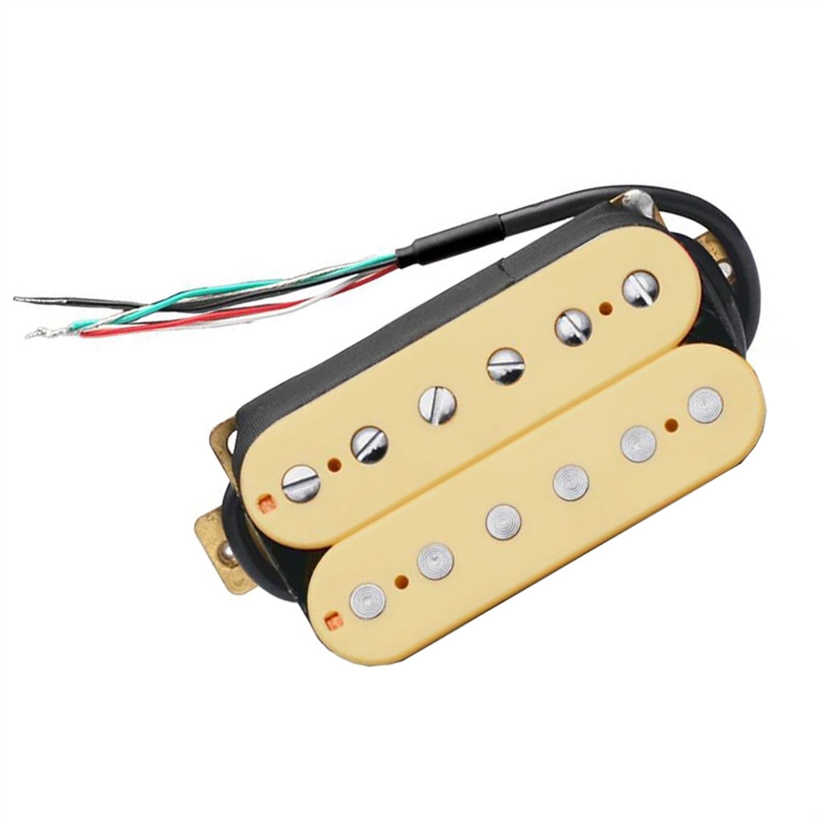 E-Gitarre Humbucker Bridge Pickup Gitarre Ersatzteile Kunststoffspule 4 Spulenkabel Single-Coil-Tonabnehmer