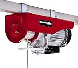 Einhell Seilhebezug TC-EH 600 (1050 W, Tragkraft ohne Umlenkrolle 300 kg auf 18 m/mit Umlenkrolle 600 kg auf 9 m, 18 m Drahtseil (Ø 4,5 mm), inkl. Sicherheitsbügel am Lasthaken)