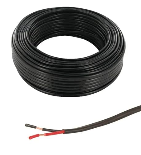 cyclingcolors Anhängerkabel kabel schwarz PVC Fahrzeugleitung Rundkabel anhänger auto moto traktor, 2 x 2,5mm² länge 5m