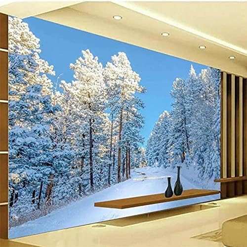 Schnee Bilder 3D Tapeten Wanddekoration Fototapete Sofas Wohnzimmer Wandbild Schlafzimmer-250cm×170cm