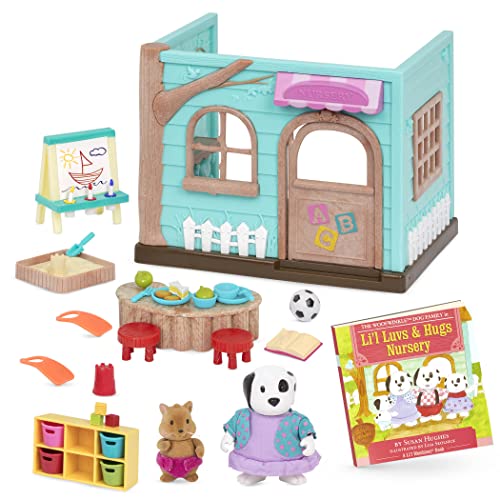 Li’l Woodzeez WZ6821SZ Kinderzimmer-Spielset Li'l Luvs & Hugs Nursery Playset, Multi