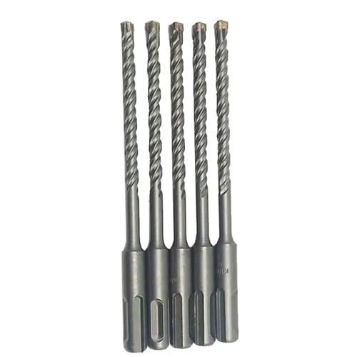 5/6/7/8/9/10 STÜCKE Kreuzspitzen 4 Schneider 160 mm SDS Plus-Bohrer-Set YG8 Hartmetall-Stahl-Flachspitzen-Elektrohammer-Steinbohrer-Kit(5pcs 6mm)