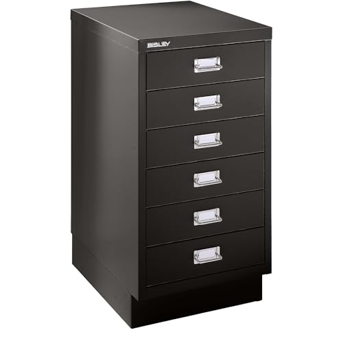 BISLEY | MultiDrawer™ 39er Serie | mit Sockel | DIN A3 | 6 Schubladen | schwarz